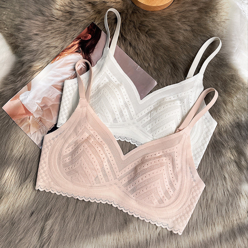 超薄款蕾丝兔耳朵内衣女大胸显小收副乳防下垂上托无钢圈少女文胸,女士内衣/男士内衣/家居服,文胸,淘宝优惠券,粉丝福利购,淘宝优惠卷