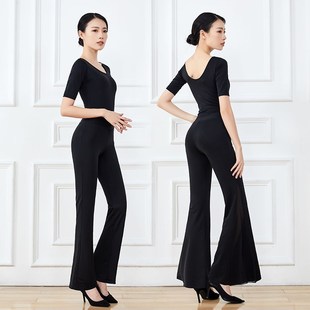 优雅气质导师礼仪培训艺考走秀紧身舞蹈练 女套装 新款 形体训练服装
