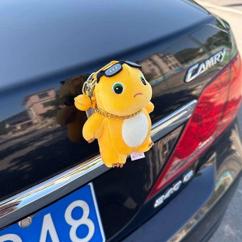 小奶龙车尾挂件公仔车外后备箱摩托车F屁股玩偶汽车摆件车载装饰