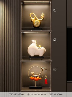 马上有钱摆件f陶瓷招财老板办公室客厅桌面高档家居装饰品开业礼