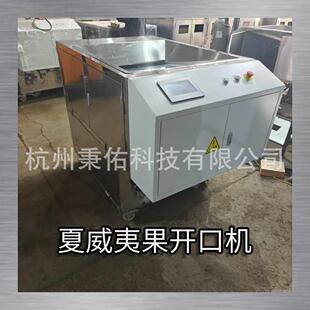 夏威夷果切口机澳洲坚果环切圆弧锯口机全自动夏威夷果开口机