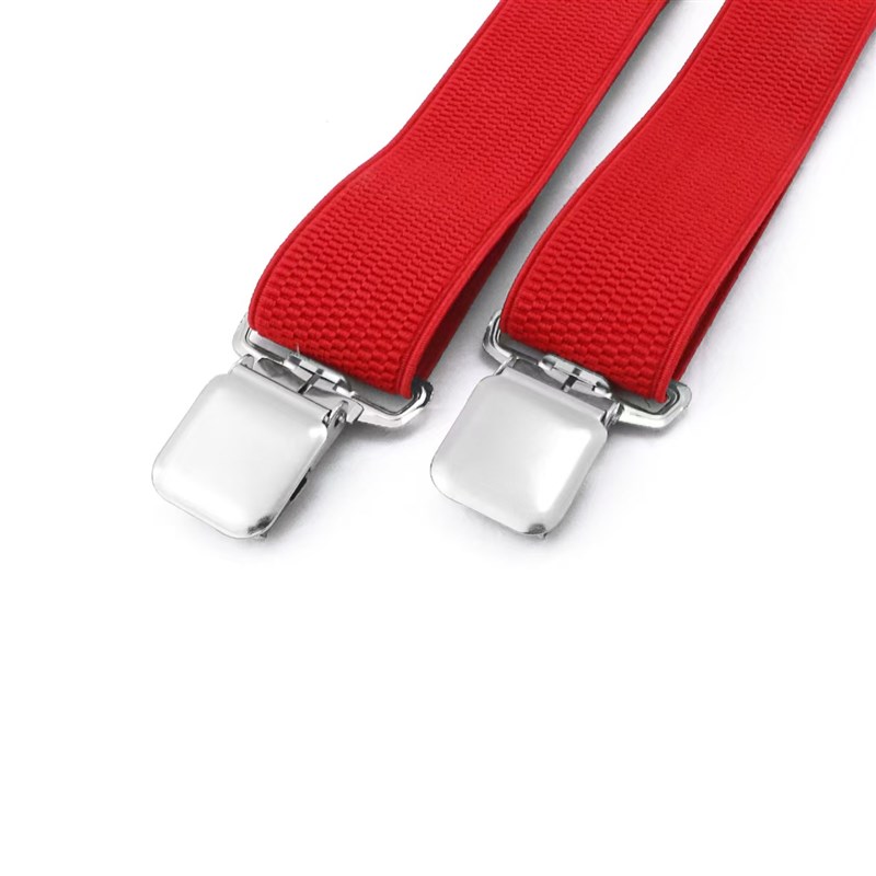 3.8cm玉米纹4夹X型r工装男士背带牛仔裤吊裤带男女通用可调节背带