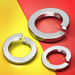 304 M24 201不锈钢弹垫弹簧垫圈弹性垫片加厚介子3M4M5M6M8M10M12