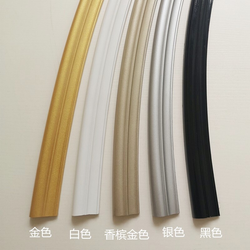 pvc塑料装饰软线条 可弯曲圆弧收边条 吊顶圆形拱门门套收口包边