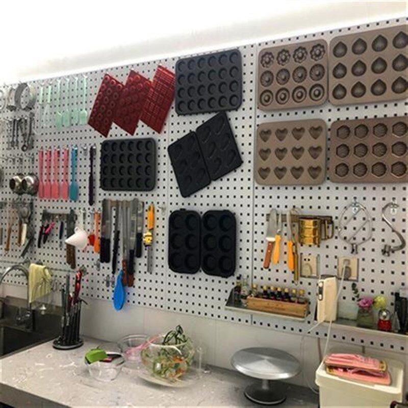 五金工具挂板墙面洞洞板展示架方孔挂板工具墙挂钩工具挂架置物架