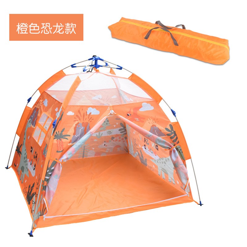 儿童室外恐龙海洋球池便携式帐篷屋可折叠球池野餐自动速开帐篷