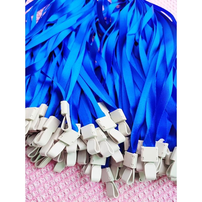 100条加厚挂绳工作牌胸牌红色绳 一体定制学生绳扣参赛蓝色证新款