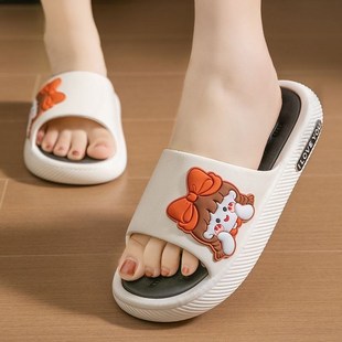 2025拖鞋女款夏季外穿厚底防滑防臭静音软底居家踩屎感女一字拖鞋
