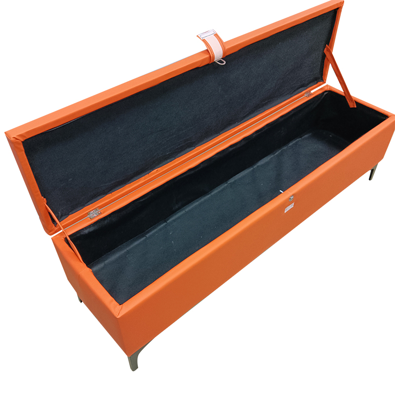 隐藏带锁装娃娃收纳箱子保密小沙发储物可收纳椅休息服装店凳子柜