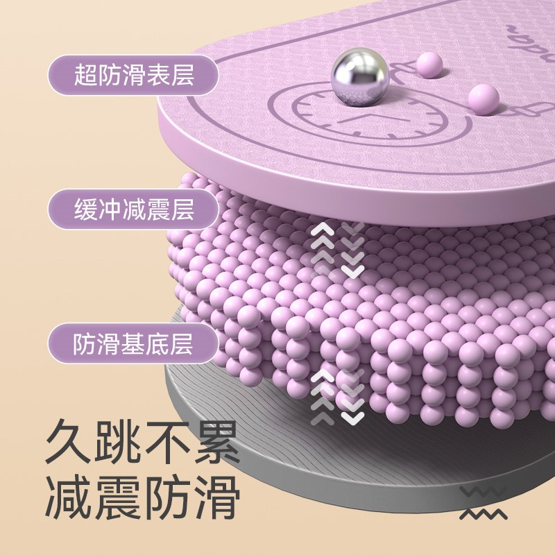 跳绳垫静音地垫家用室内隔音瑜伽垫减震加厚健身跳操垫静音垫