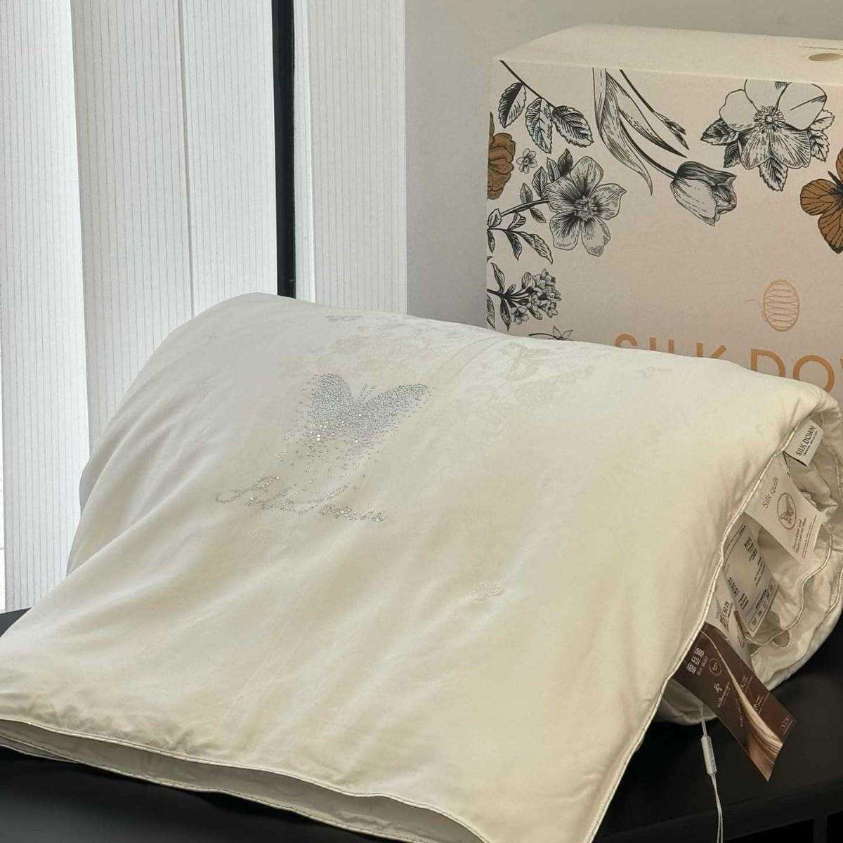 A类蝶舞花间天丝棉古法纯手工蚕丝被天丝棉高端蚕丝卧室贴身床品