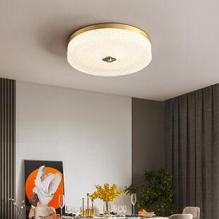 全铜led吸顶灯后现代轻奢简约现代法式主卧室灯房间过道走廊灯具