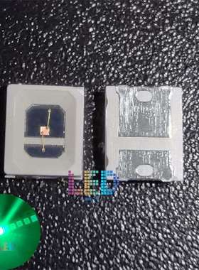 2835草绿色0.1-0.2瓦金线12mil超高亮500nm交通翠绿光LED发光灯珠