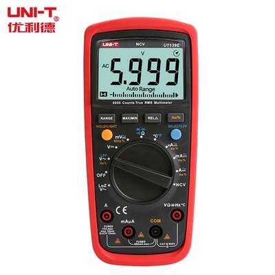 UNI-T/优利德 UT139E  万用表 数字万用表 真有效值万用表