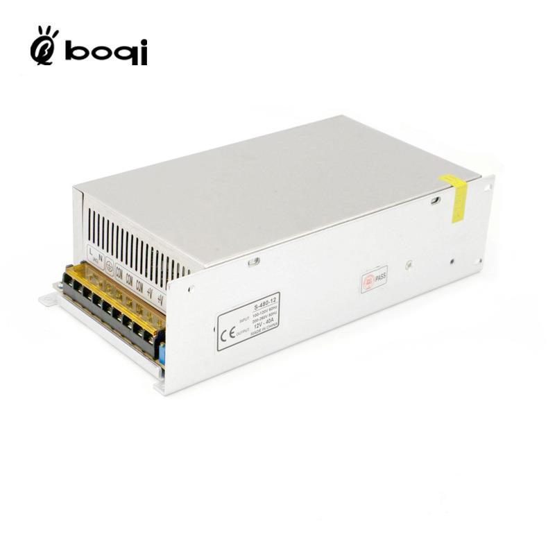 恒压开关电源12V40A480W铁盒带风扇适用LED灯带广告牌展柜显示屏