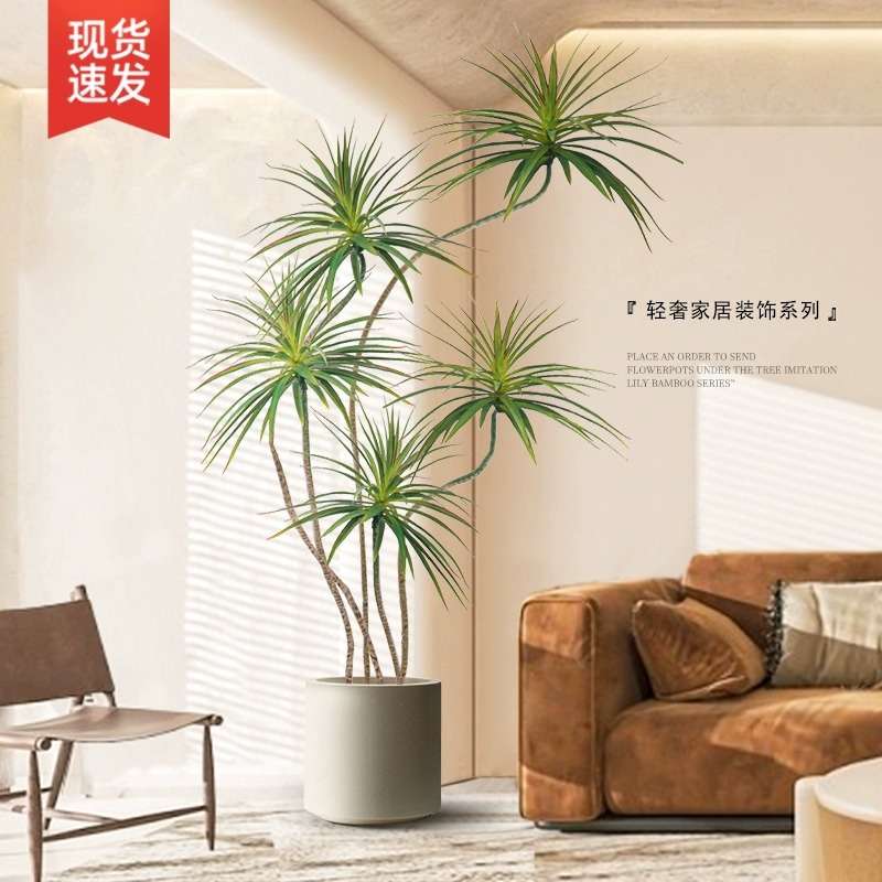 假绿植装饰仿真室内大盆栽龙舌兰客厅落地摆件高端轻奢仿生花植物