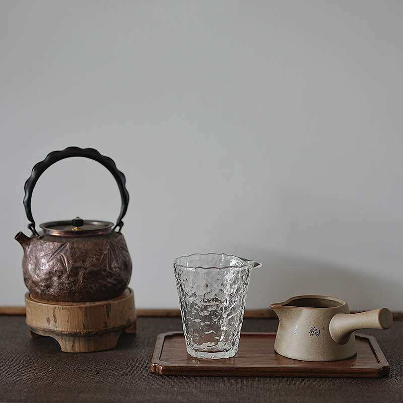 天然竹托盘茶道配件竹丝藤面镜面席方形托盘