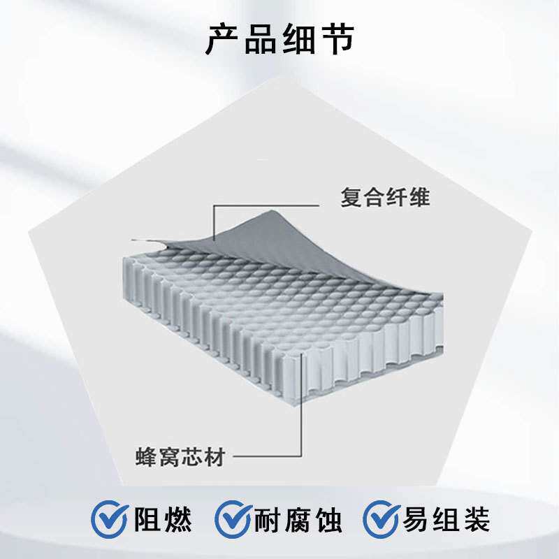 玻纤蜂窝板轻质高强汽车船艇房车地板车厢专用的玻璃钢蜂窝复合板