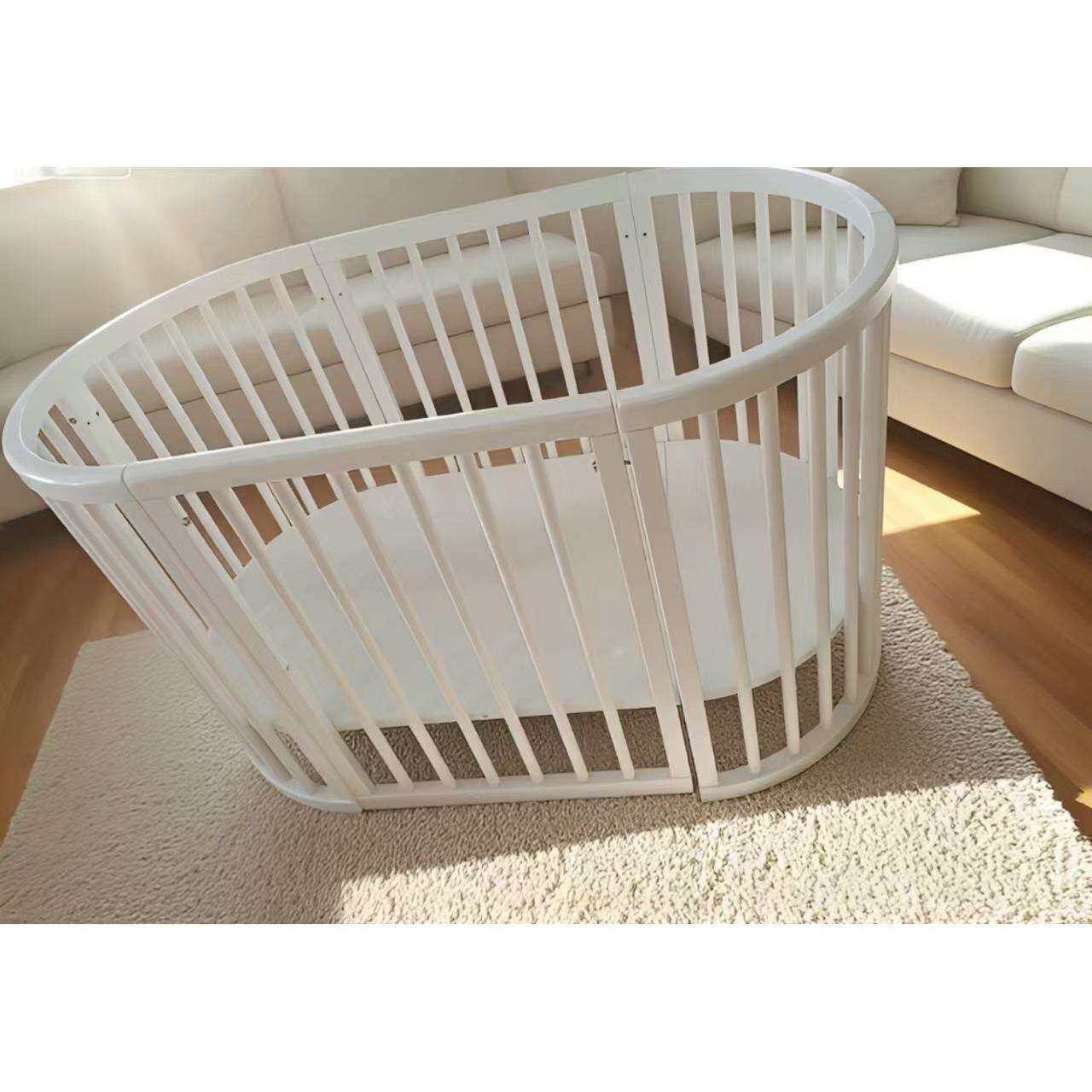 木质居家可移动儿童床 组装三形态可装轮滑 儿童推车