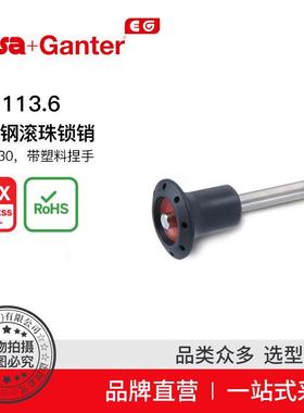 Elesa Ganter伊莉莎冈特 GN 113.6 不锈钢滚珠锁销 AISI 630