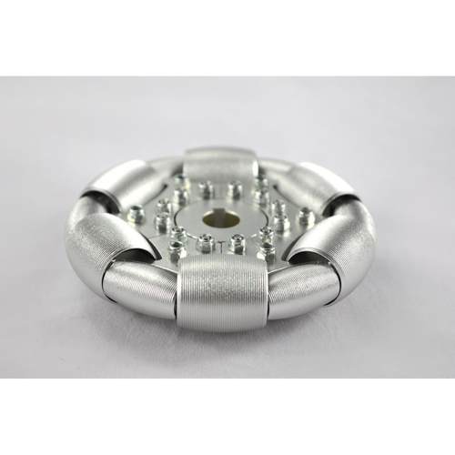 100mm铝全向轮（omni directional wheels)单片90°铝轮 14179S
