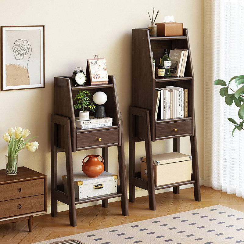 家用小书架置物架落地书柜简约客厅靠墙储物柜电视边柜多层展示柜,住宅家具,书架,淘宝优惠券,粉丝福利购,淘宝优惠卷