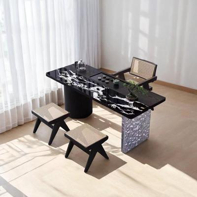 实木阳台茶桌椅组合小型家用客厅茶台现代简约轻奢高端2025年新款