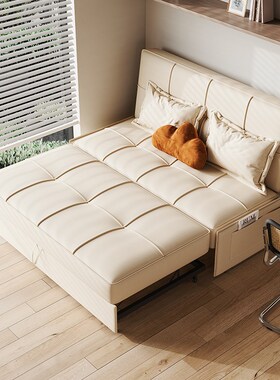 新款折叠沙发床两用小户型书房衣帽间无扶手多功能U单人坐卧沙发