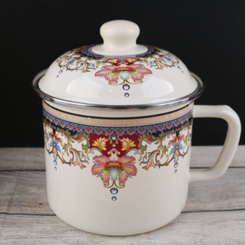 新疆特色缸子肉搪瓷杯奶茶杯泡面早餐多功能大茶缸子泡茶家用饭店,餐饮具,茶杯,淘宝优惠券,粉丝福利购,淘宝优惠卷