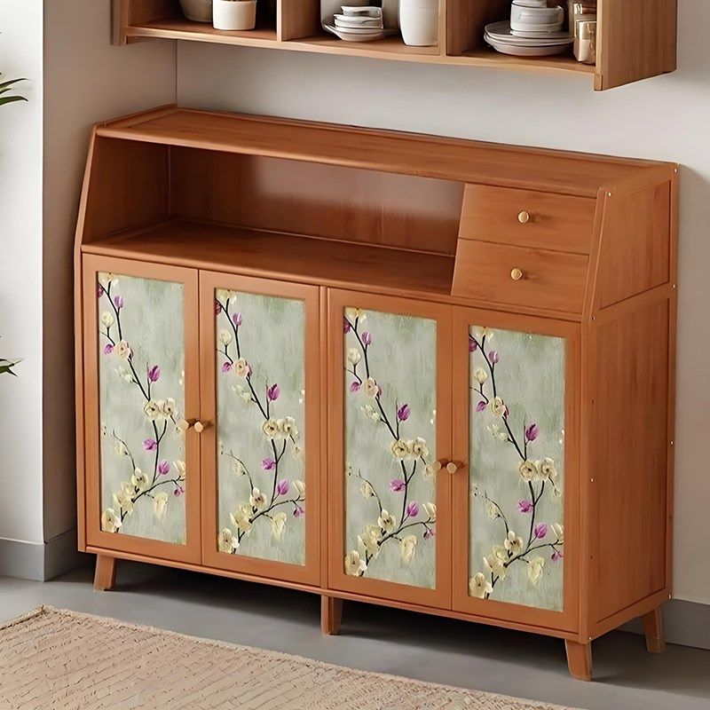 餐边柜置物架中古风落地多层非实木碗柜厨房收纳储物柜靠墙茶水柜,住宅家具,餐边柜,淘宝优惠券,粉丝福利购,淘宝优惠卷