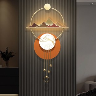 玄关墙上挂饰2025新款客厅壁挂件电视背景墙面木格栅高级感装饰品