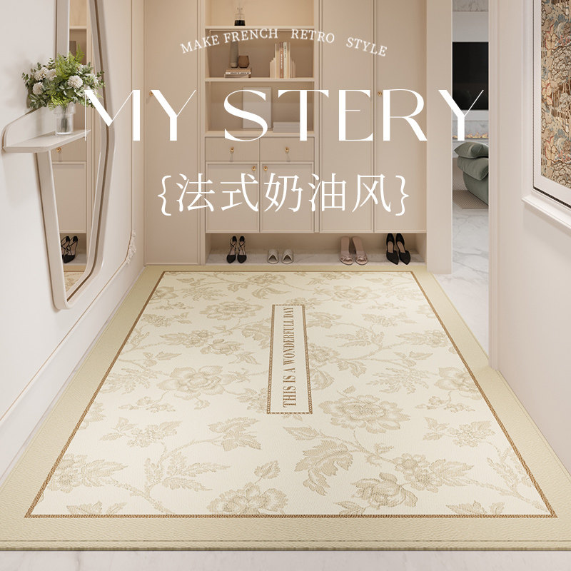 门口地垫入c户门室内法式高级感进门耐脏防滑门垫可裁剪垫子换鞋