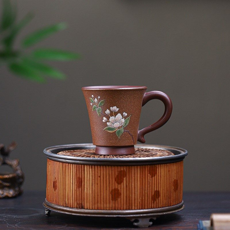 家用紫砂功夫茶杯个人专用主人杯单杯茶碗单个品茗杯带把喝茶杯,餐饮具,茶杯,淘宝优惠券,粉丝福利购,淘宝优惠卷