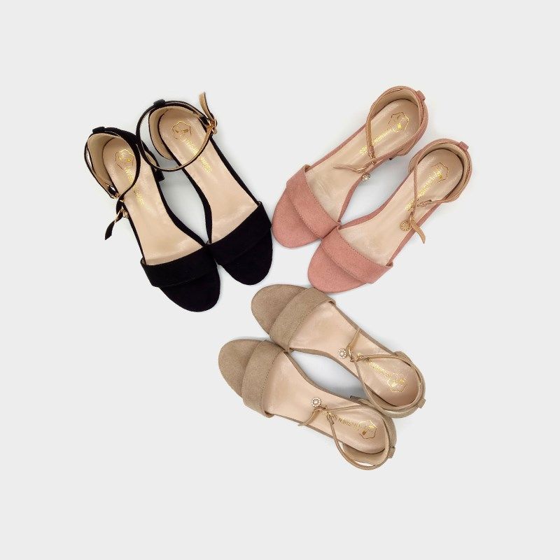 凉鞋女夏粗跟中跟仙女风小码韩版百搭学生一字扣带高跟鞋晚晚鞋,女鞋,时装凉鞋,淘宝优惠券,粉丝福利购,淘宝优惠卷