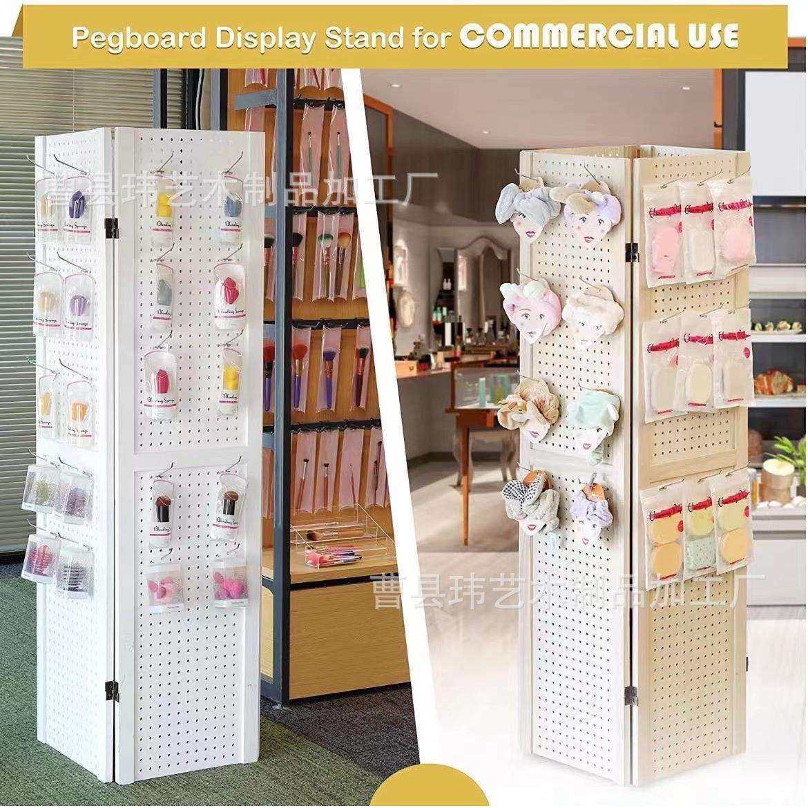 木质洞洞板屏风隔断客厅折叠移动折屏 现代风装饰隔断屏风