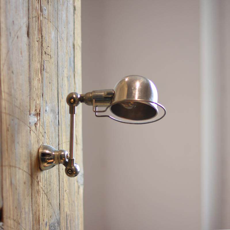 Mooore北欧摇臂铝伸缩长臂台灯折臂工业复古卧室中古床头折叠壁