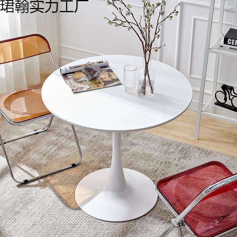 圆桌子简约郁金香白色休闲洽谈桌咖啡奶茶店餐桌北欧阳台小圆念冬,电子元器件市场,其它元器件,淘宝优惠券,粉丝福利购,淘宝优惠卷