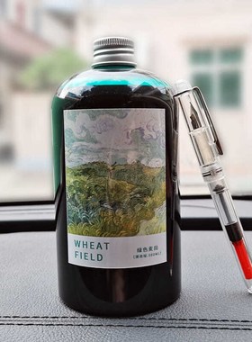 500MLe大瓶墨水钢笔用 学生非碳素钢笔水黑色红色彩色蓝色彩墨水