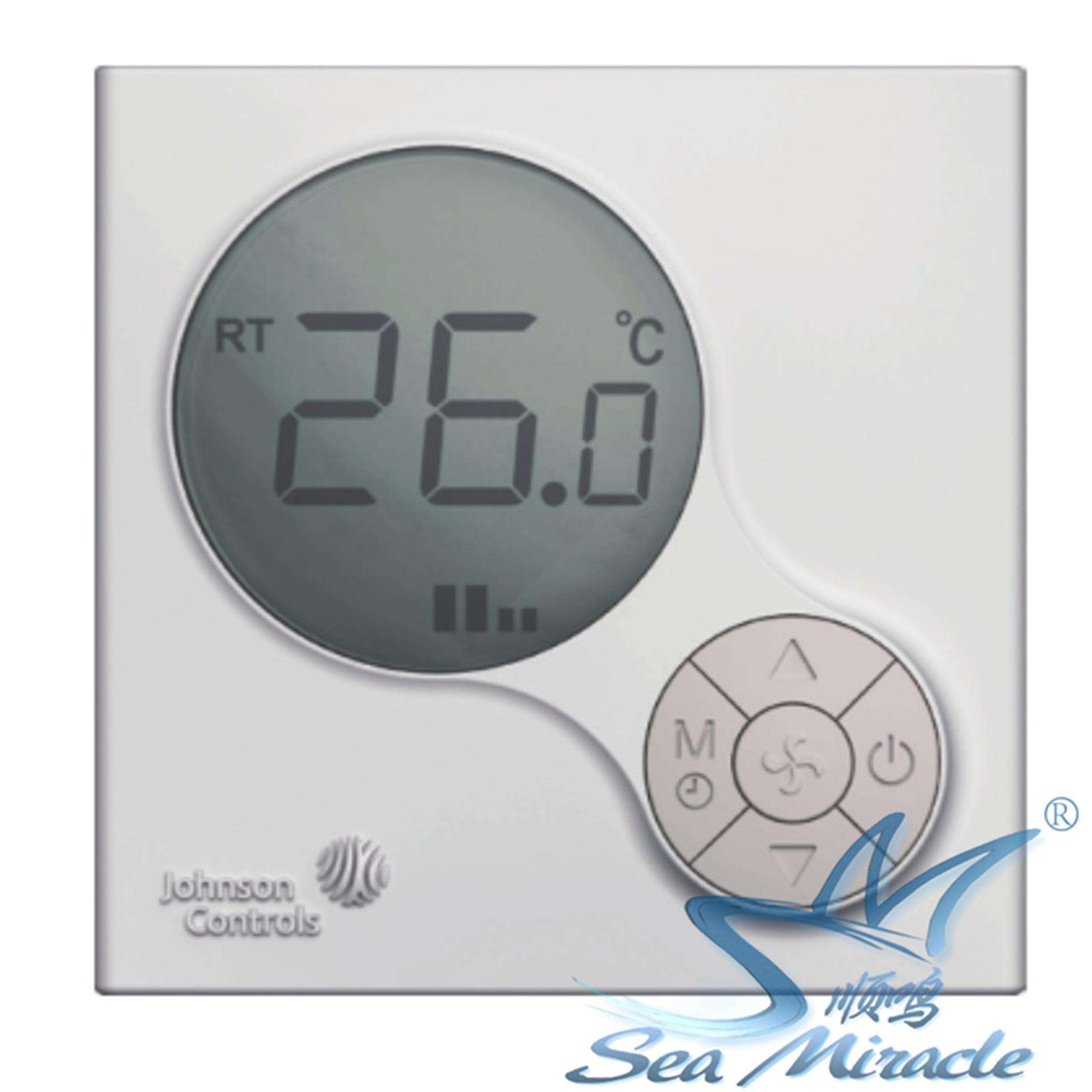 江森 T6634-TE21-9JR0 风机盘管液晶温控器模拟量二管制面板