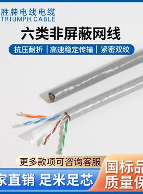 UTP室外防水 CAT6e非屏蔽网络双绞线 六类千兆网络通讯线
