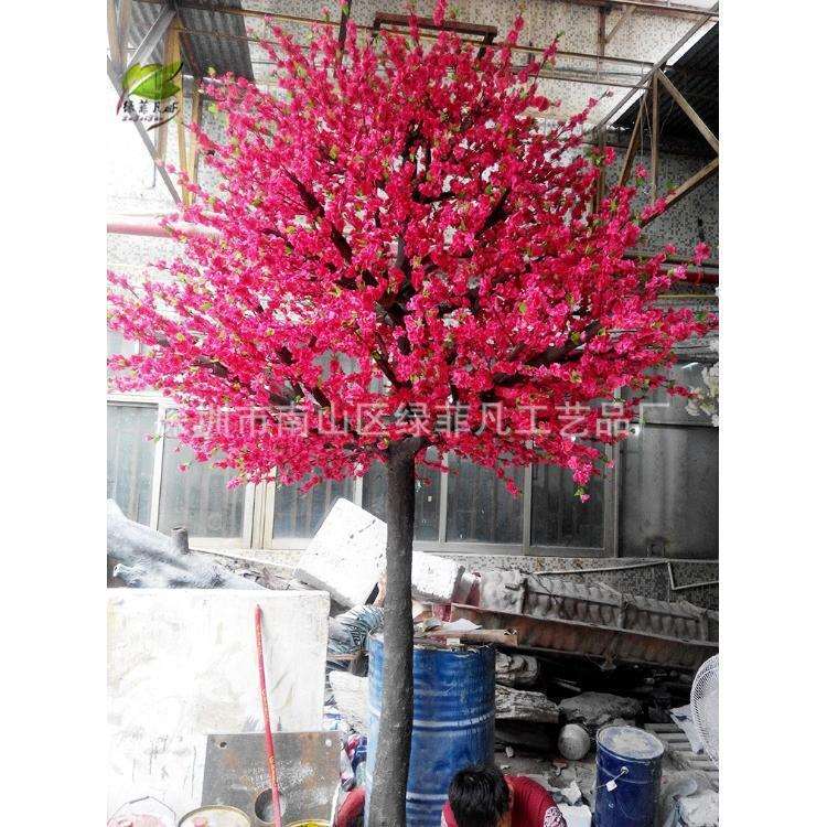 厂家供应腊梅树 节庆婚庆摄影道具橱窗花树 树厂家防真花枝