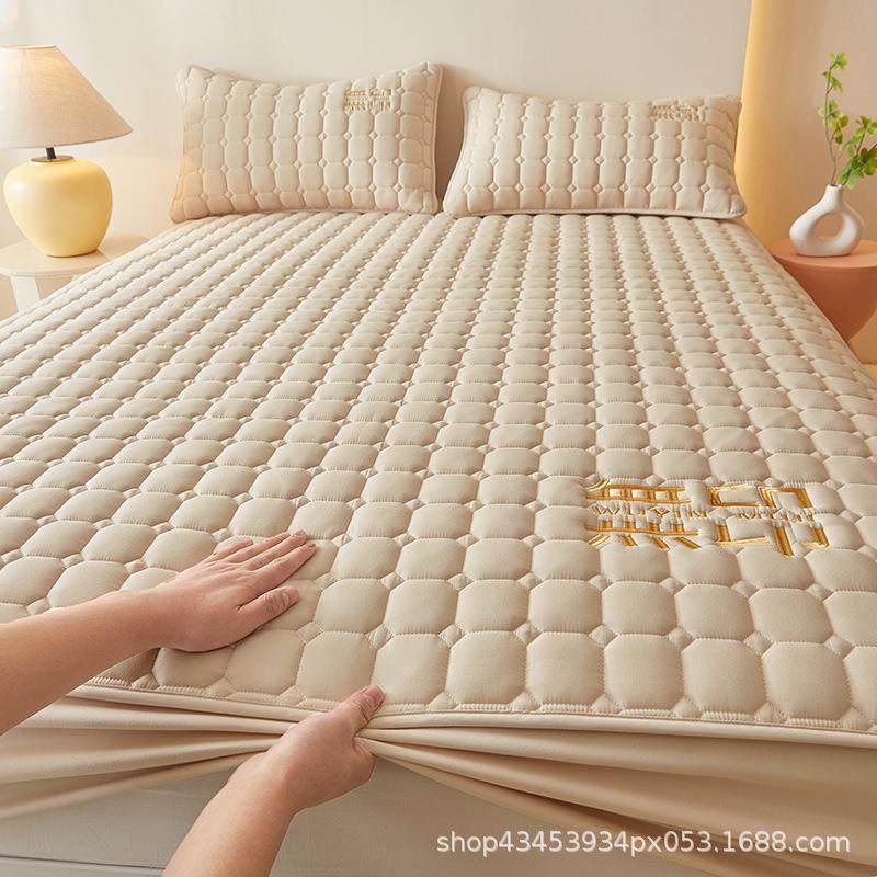 a类母婴级抗菌刺绣夹棉床笠加厚席梦思床垫保护套防滑床笠床罩,鲜花速递/花卉仿真/绿植园艺,割草机/草坪机,淘宝优惠券,粉丝福利购,淘宝优惠卷