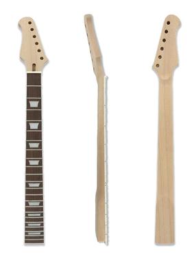 桃花芯反手电吉他22品25.5寸琴颈琴头玫瑰木指板电吉他改装配件