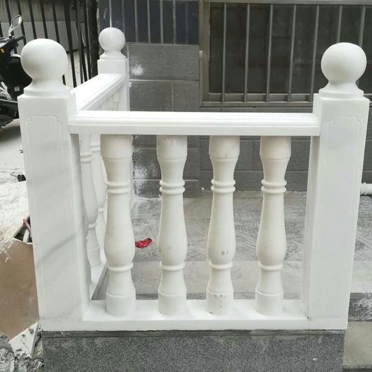 汉白玉栏杆护栏楼梯扶手罗马柱别墅阳台安全大理石花瓶柱石栏杆