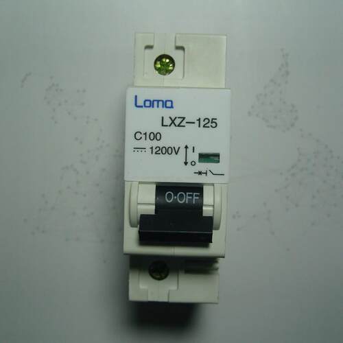 隆马电器 微型断路器125A 单极 1P mcb 单相一极断路器100A