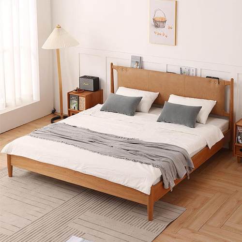 4I住宅家具斗柜卧室电视柜茶几储物柜卧室实木双人床餐桌椅/简木J