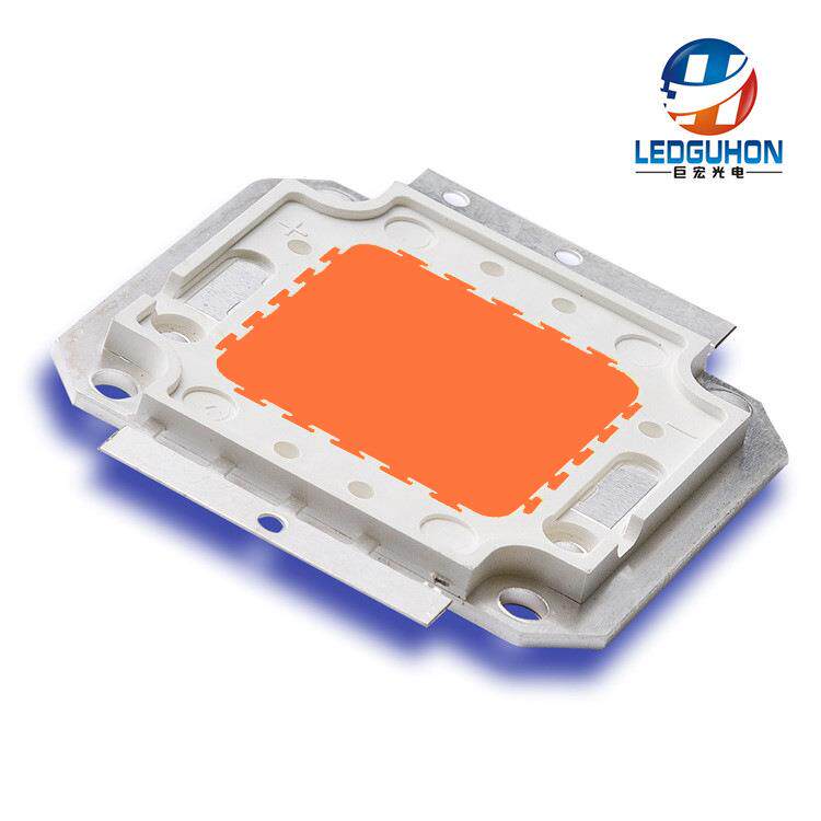 100W粉光集成车灯灯珠舞台灯氛围灯大功率高亮粉led集成光源