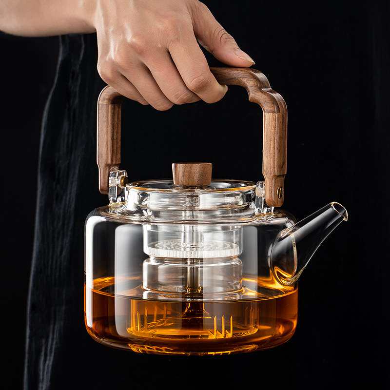 玻璃大容量两用蒸汽煮茶壶煮茶器电陶炉套装家用烧水泡茶壶耐高温