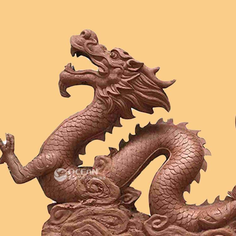 清远铸铜雕塑 龙雕塑摆件 大门口风水雕塑