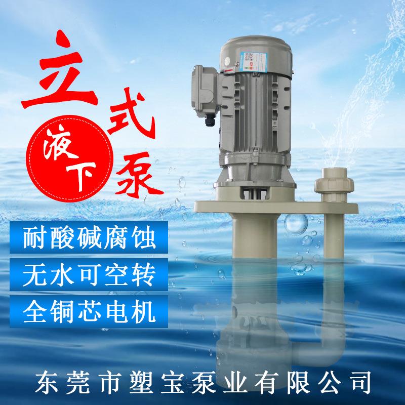 厂家直销塑料耐腐蚀液下泵 电镀液循环立式泵 塑宝水泵